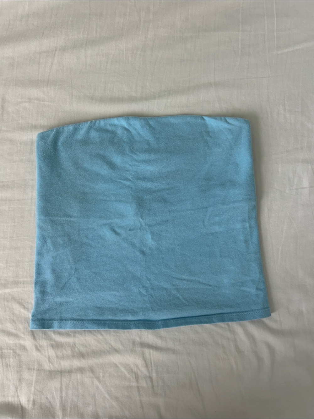Target Light Blue Tube Top With Built in Bra Layer